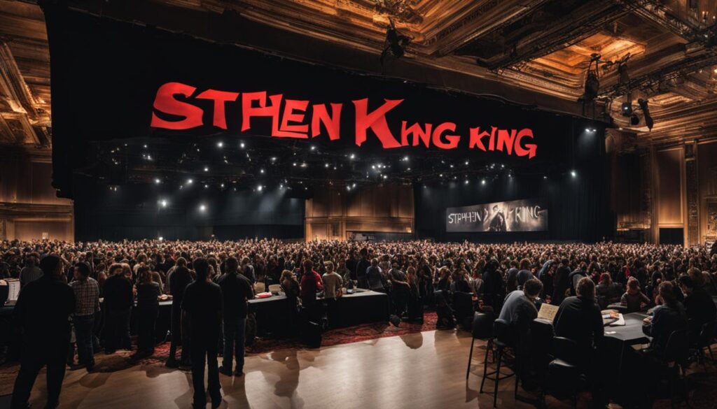 Stephen King book tour events