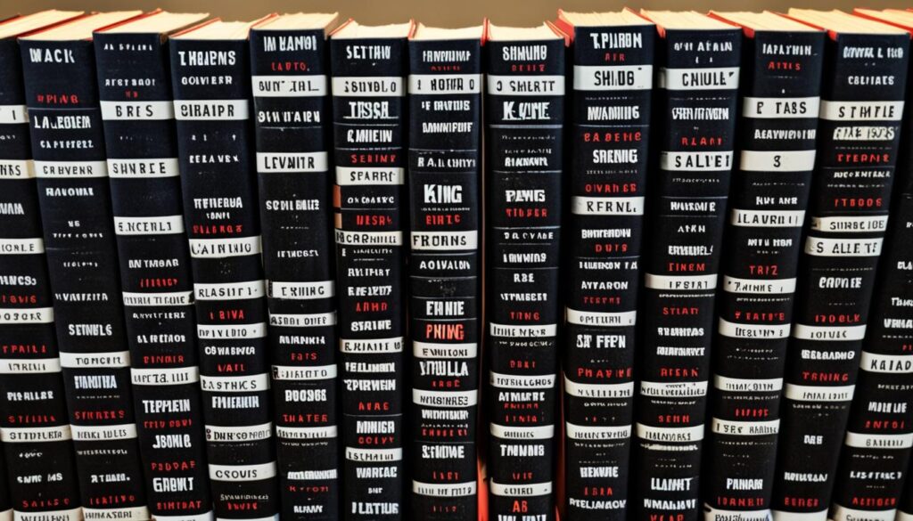 Stephen King books for crossword puzzles