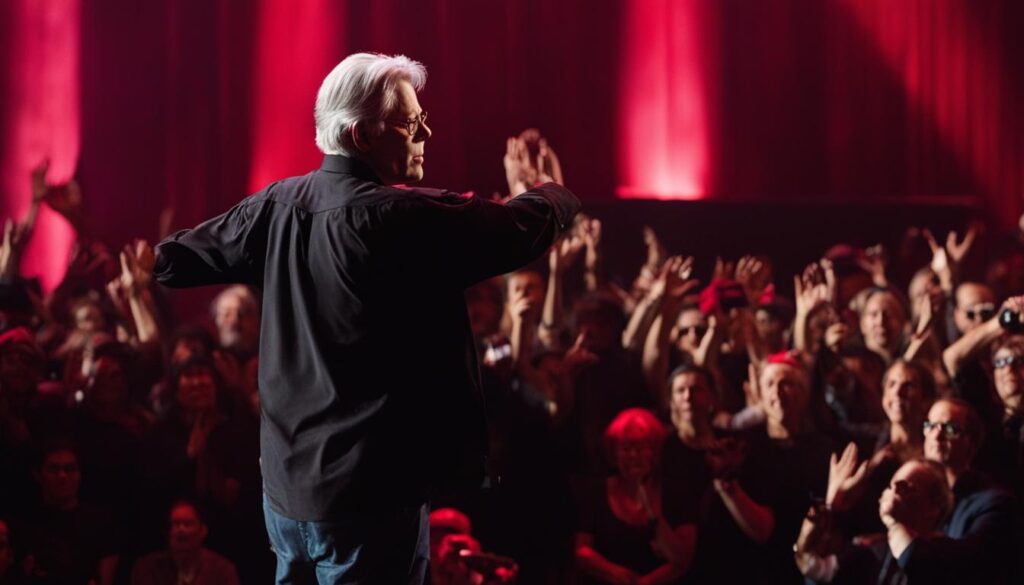Stephen King on stage Stephen King on stage
