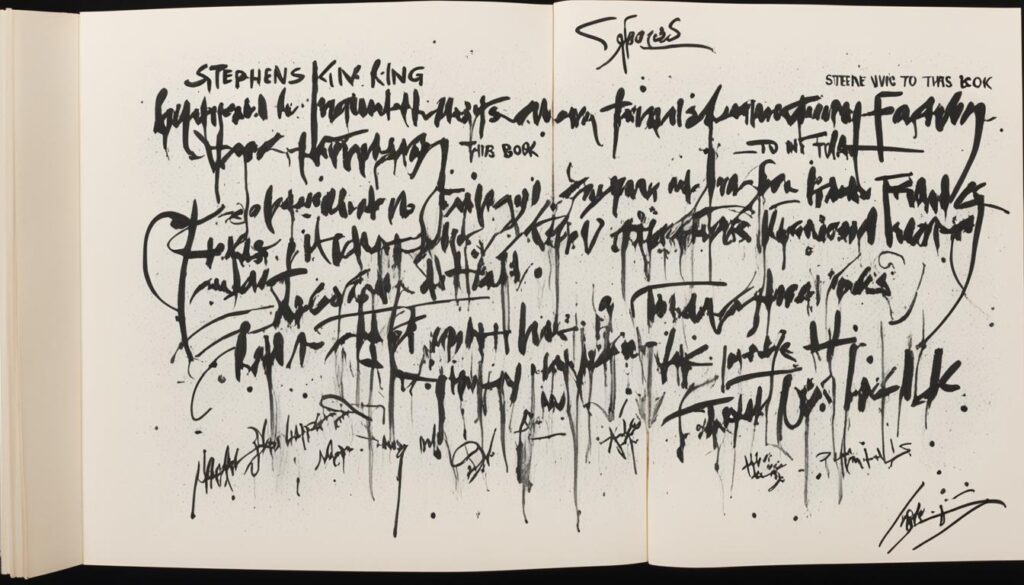 Stephen King Special Dedication Autograph